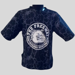 ART.2272 MAGLIA STONDATA BODYBUILDING NERO MARMORIZZATO
