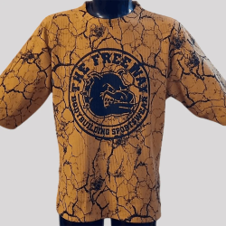 ART.2272 MAGLIA STONDATA BODYBUILDING SENAPE MARMORIZZATO