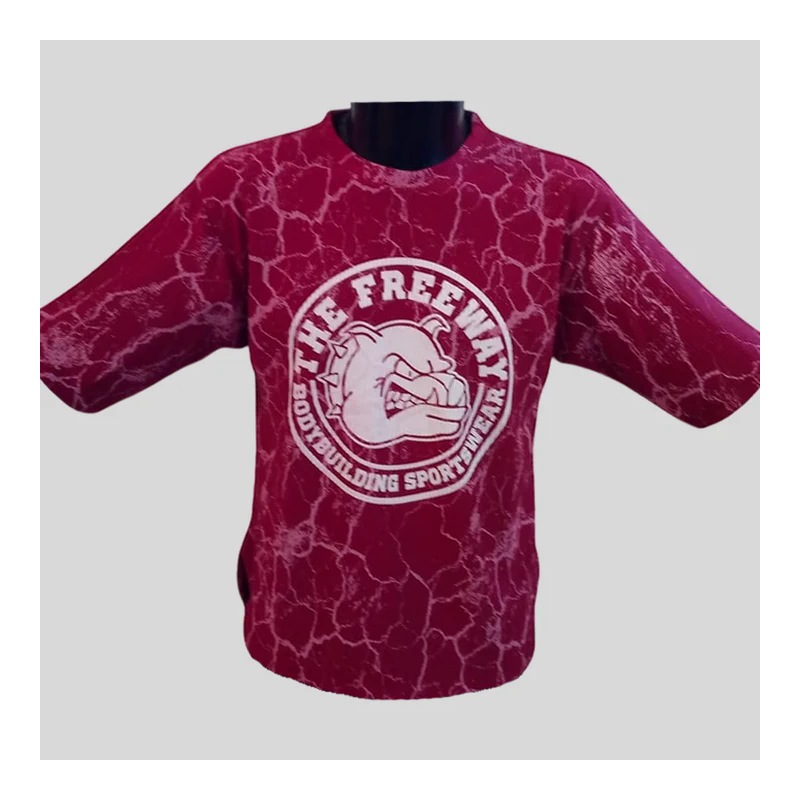 ART.2272 MAGLIA STONDATA BODYBUILDING ROSSO MARMORIZZATO ART.2272 MAGLIA STONDATA BODYBUILDING ROSSO MARMORIZZATO